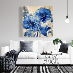 Toile 36 x 36 - Fleurs marines