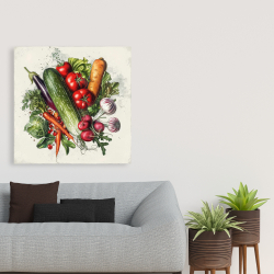 Canvas 36 x 36 - Veggies