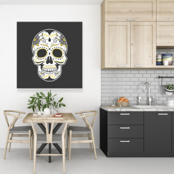 Canvas 36 x 36 - Mexican sugar skull art