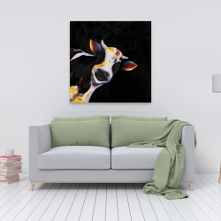 Toile 36 x 36 - Une drôle de vache