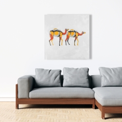 Canvas 36 x 36 - Abstract dromedaries