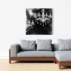 Canvas 36 x 36 - White chandeliers