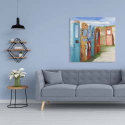 Toile 36 x 36 -  anciennes pompes à essence