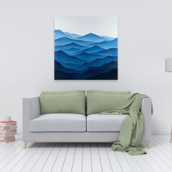 Canvas 36 x 36 - Dark calm ocean waves