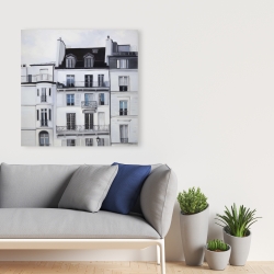Canvas 36 x 36 - Buildings along the seine river
