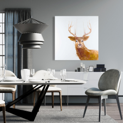 Canvas 36 x 36 - Abstract deer