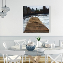 Toile 36 x 36 - Lac & quai