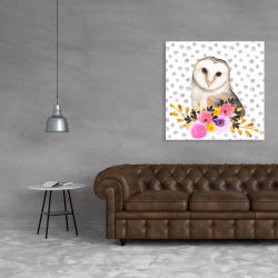 Canvas 36 x 36 - Beautiful owl