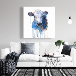 Canvas 36 x 36 - Watercolor jersey cow