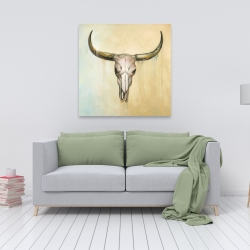 Canvas 36 x 36 - Cow skull
