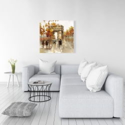 Canvas 36 x 36 - Arc de triomphe in autumn
