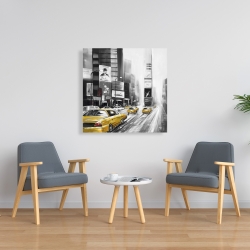 Toile 36 x 36 - Times square et taxis jaunes