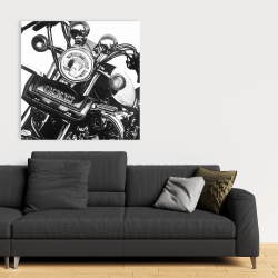 Canvas 36 x 36 - Realistic motorcycle