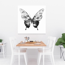 Toile 36 x 36 - Esquisse de papillon noir