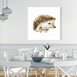Canvas 36 x 36 - Watercolor hedgehog