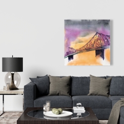 Canvas 36 x 36 - Montreal jacques-cartier bridge