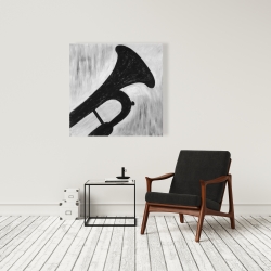 Canvas 36 x 36 - Silhouette of a trumpet