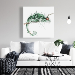 Canvas 36 x 36 - Chameleon on the lookout