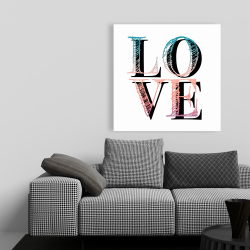 Canvas 36 x 36 - Colorful love
