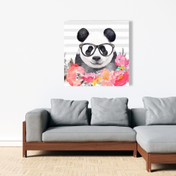 Toile 36 x 36 - Panda à lunette