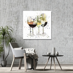 Canvas 36 x 36 - Beautiful wine glasses