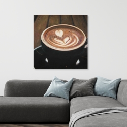 Canvas 36 x 36 - Artistic cappuccino