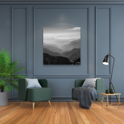 Toile 36 x 36 - Namasté monochrome