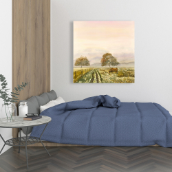 Toile 36 x 36 - Doux matin à la campagne