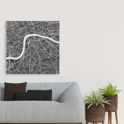 Canvas 36 x 36 - London city plan