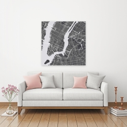 Toile 36 x 36 - Plan de la ville de new-york
