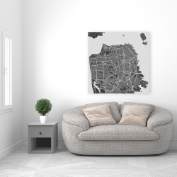 Canvas 36 x 36 - San francisco city plan