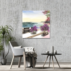Toile 36 x 36 - Vue sur la mer méditerranée