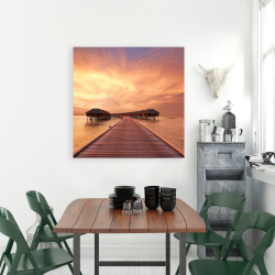 Toile 36 x 36 - Villas sur la mer