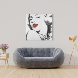 Canvas 36 x 36 - Marilyn monroe outline style