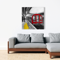 Canvas 36 x 36 - Waiting subway