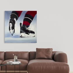 Toile 36 x 36 - Hockeyeur