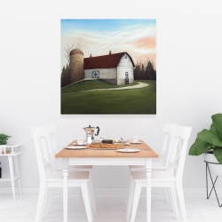 Toile 36 x 36 - Grange blanche