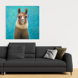 Canvas 36 x 36 - Lovable llama