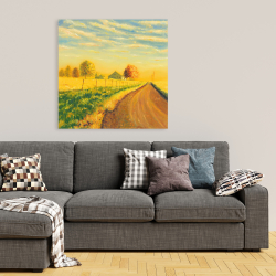 Toile 36 x 36 - à la campagne