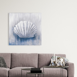 Canvas 36 x 36 - Blue feston shell