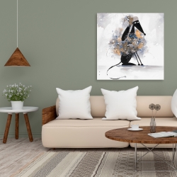 Toile 36 x 36 - Chien levrier afghan en cartoon