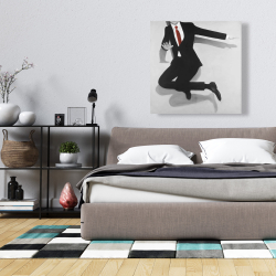 Canvas 36 x 36 - Classical jumping man