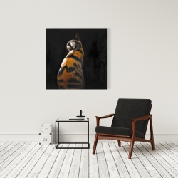 Canvas 36 x 36 - Spotted cat