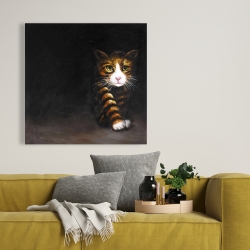 Canvas 36 x 36 - Discreet cat