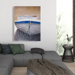 Canvas 36 x 48 - Two canoe boats