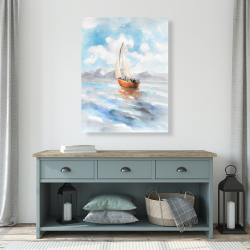 Canvas 36 x 48 - Sailboat landscape