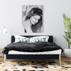 Toile 36 x 48 - Portrait de femme souriante