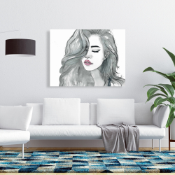 Canvas 36 x 48 - Beautiful female hair