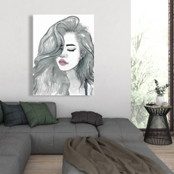 Canvas 36 x 48 - Beautiful female hair