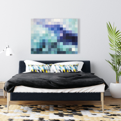 Toile 36 x 48 - Paysage pixelisé